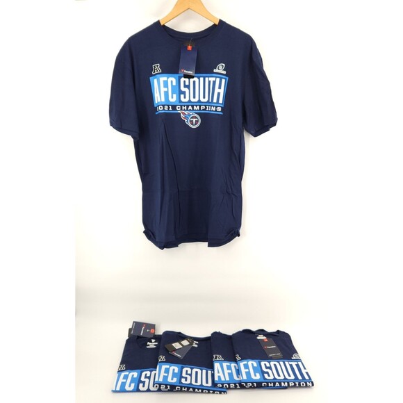 Tennessee Titans T-Shirts Men Size XL 2021 AFC South Champions Fanatics Lot of 5 - Picture 1 of 13
